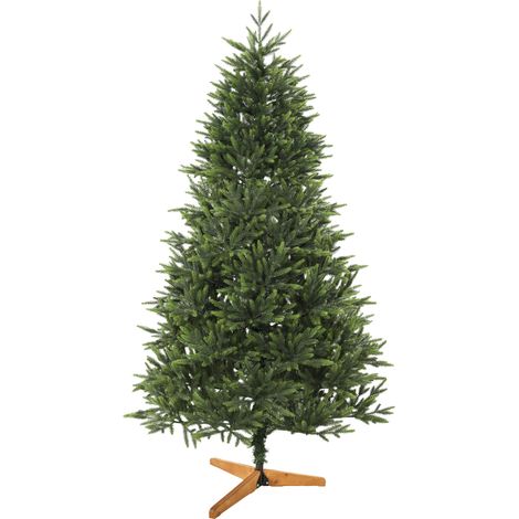 HOMCOM Albero di Natale Artificiale 180 cm, Abete Nordmann con 732 Rami, Verde