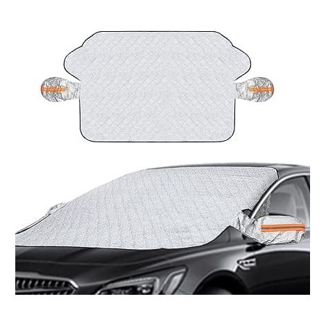 Protection pare-brise, protection solaire, housse magnétique contre les UV et le gel (1/4)