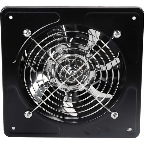 [JAMAIS UTILISÉ]6" Ventilateur Extracteur D'Air Diamètre Du Trou De Perçage 150Mm Extracteur D'Air 40W Ventilateur D'Extraction Mural Pour Cuisine Salle De Bain(Black) (1/5)