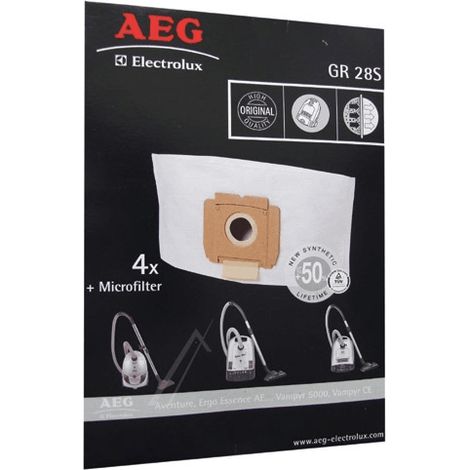Lot de 4 Sacs pour Aspirateur AEG 9002565423 (1/2)