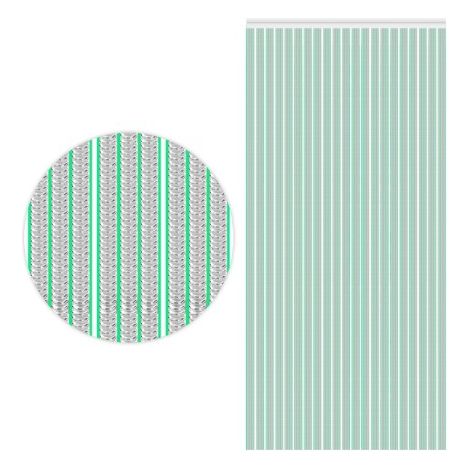Transparenter Vorhang - grün - 0,90x2,10m (1/4)