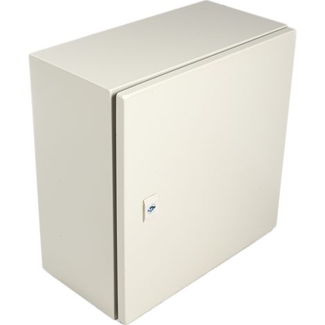 Coffret mural RS PRO en Acier RAL 7032 dim. ext. 400 x 400 x 210mm, IP66 ( Prix pour 1 ) (1/5)