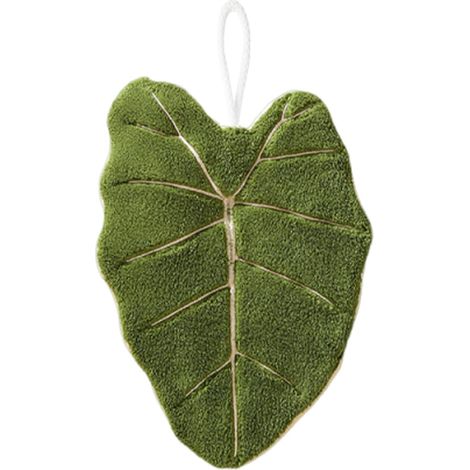 Small Kitchen Towels Coral Fleece Leaf Shaped Washcloths