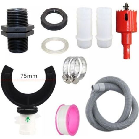 Rainwater Collector for Downspout, Tank Diversion Kit, Garden Hose Connection (75mm) for Agriculture, Lawn, Garden and Irrigation (1/4)