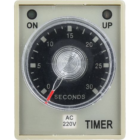 Relais temporisé 30S, minuterie à 8 broches, Rail Din de 35mm pour système d'automatisation industrielle, AC220V (1/5)