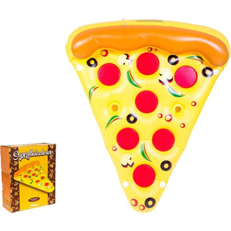 Superflotadores pizza Flotador hinchable acuático infantil y adulto 165x140x32cm (1/5)