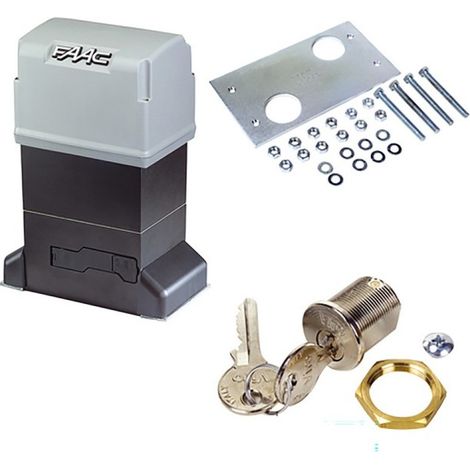Box 844 er z16 avec plaque de fondation et cylindre verrouillage - FAAC BX844Z16