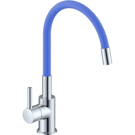 IDRONORD Miscelatore monocomando per lavello con canna orientabile in gomma colorata codice prod: SNAKE0000A (1/2)