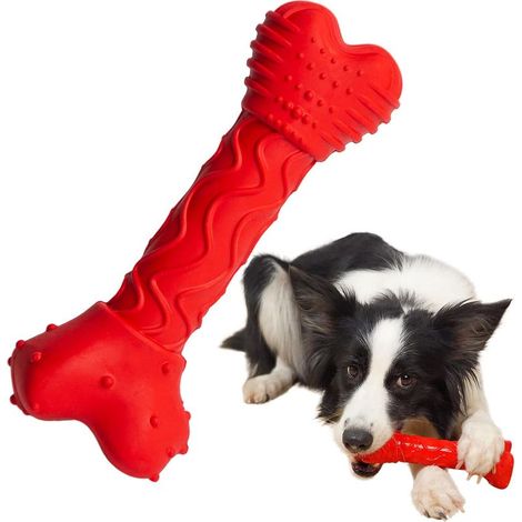 Jouet pour chien, un os à mâcher indestructible en forme de racine, un jouet interactif adapté aux chiens de grande, moyenne et petite taille, ainsi qu'aux chiots. (1/5)