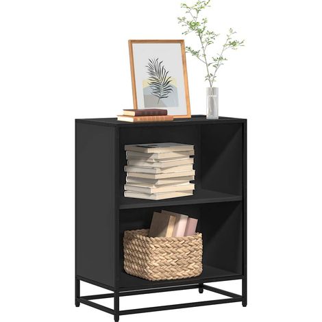 Bücherregal Schwarz 60x35x76 cm Holzwerkstoff