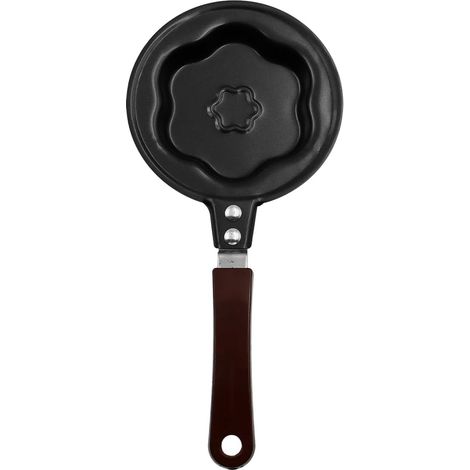 Sartén para huevos con forma de flor, mini sartén antiadherente, la opción ideal para el desayuno. (1/5)