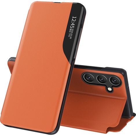 Custodia in ecopelle con supporto a ribalta per Samsung Galaxy A26 - Arancione