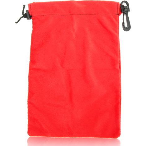 Sac de Rangement à Cordon Double Fermeture Pliable Anti-Poussière pour Randonnée Camping Voyage Rouge (1/5)