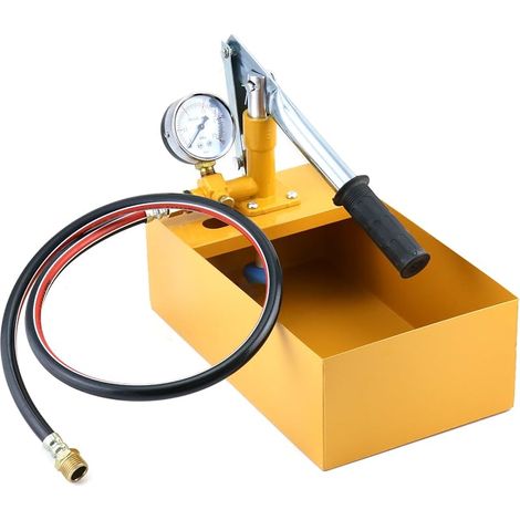 Pompe à pression manuelle, 25bar, pompe de test, utilisée pour détecter les conduites d'eau et le chauffage au sol (1/5)