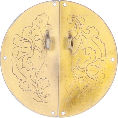 Poignée de porte ronde rétro pour armoire, penderie, porte double, anneau pour porte de maison (1/5)