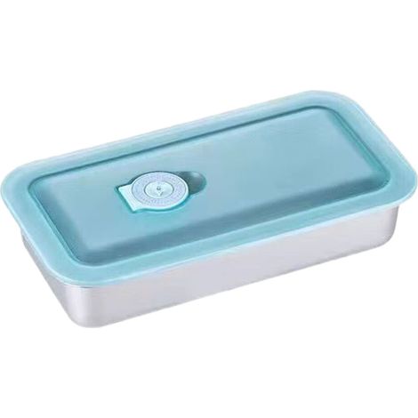 Caja para aperitivos de acero inoxidable 304 resistente a la corrosión, tapa-1