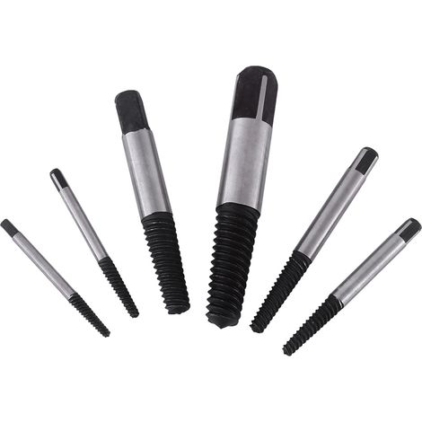 Ensemble de 12 outils pratiques pour extraire les écrous, vis et goujons cassés, avec forets. (1/5)