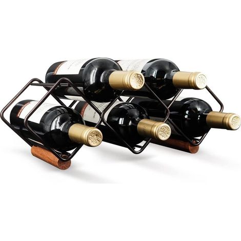 Botellero de mesa apilable. Capacidad: 6 botellas. (1/5)