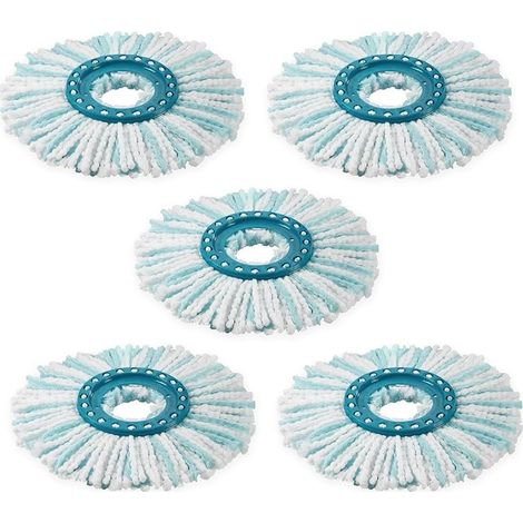 5 Pièces Balai Serpillère Ronde pour Leifheit Clean Twist Disc Mop Micro Systèmes Pièces de Rechange (1/5)