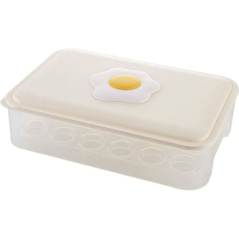 Boite A Oeufs En Plastique, Boîte Rangement D'oeufs,Boîte De Rangement Pour œufs Pour Réfrigérateur De Cuisine, Portable, En Plastique, Rangement Pour Frigo Empilable,pour Réfrigérateurs De Cuisine (1/5)
