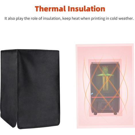 Housse occultante pour imprimante 3D, isolation de protection, manchon de rangement, protection contre la lumière du soleil, l'humidité, la poussière, la saleté, compatible avec Creality LD-002R LD-00 (1/5)