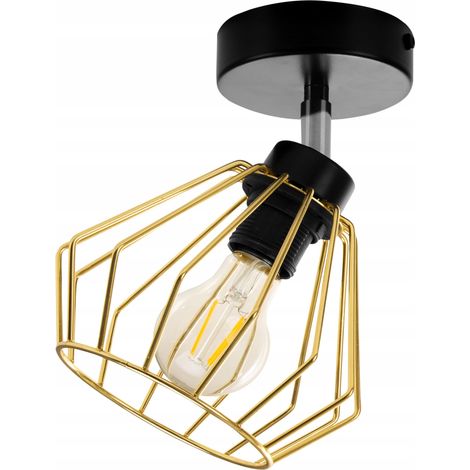LÁMPARA DE TECHO COLGANTE LÁMPARA DE ARAÑA LED DORADA PLAFON (1/5)