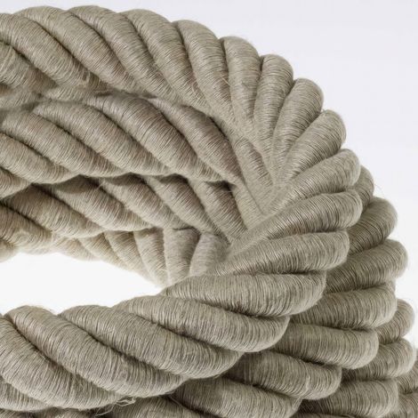 Creative-Cables Cordon 3XL Ø30 mm 3x0,75 mm² (20 m, Gris) (1/2)