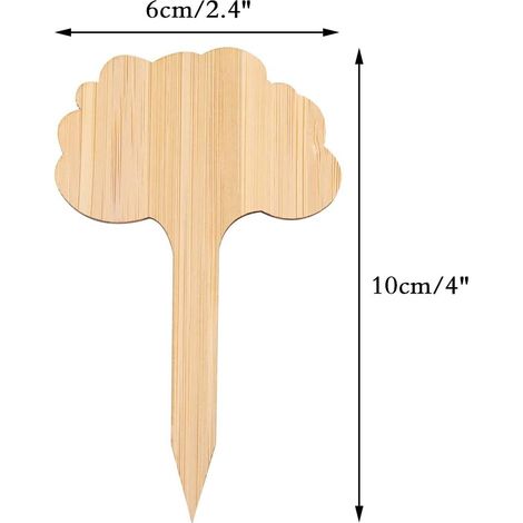 Lot de 36 - Etiquette Jardin Exterieur - Etiquette Pour Plante Bambou - Etiquette Potager - Etiquettes Semis - Convient Aux Légumes Succulents (1/5)