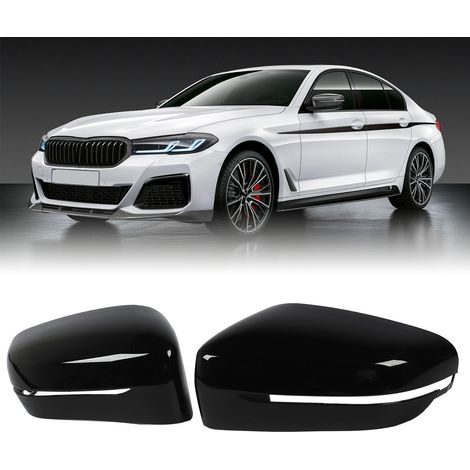 Hochglanzschwarze Rückspiegelkappen für BMW 5er G30 LHD (ein Paar, links und rechts) (Ersatzteil) (1/5)