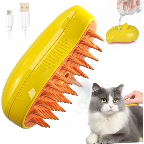 Jiajia AI, Brosse Vapeur Chat Brosse Chat 3 En 1 pour jardin, terrasse et extérieur (1/5)