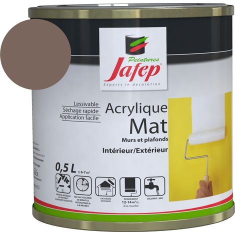 Peinture acrylique mat mokka Jafep 0,5L (1/4)