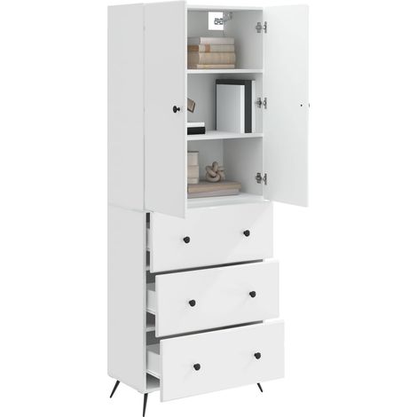 Set di armadi 2 pz Bianco Lucido 66 x 34,5 x 90 cm DAS442425 (1/5)