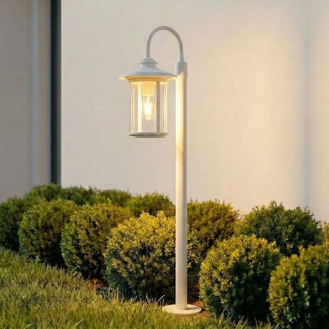 [GEBRAUCHT] B-Ware Lindby Wegeleuchte Zayn LED Gartenleuchte Pollerleuchte dimmbar weiß 109cm IP65 (1/2)