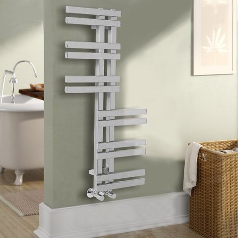 Bathroom Heated Towel Rail Reversible Radiator 1000x550mm Chrome (1/5)