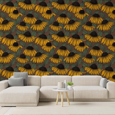 Papier peint jardin de tournesols papier peint (1/5)