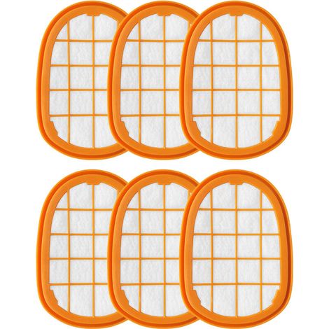 Paquete de 6 filtros para aspiradoras de mano Philips SpeedPro Max Aqua FC6812 FC6813 FC6822 FC6826 Filtro universal, pieza de repuesto FC5005/01 Filtros de repuesto para accesorios Philips (1/4)