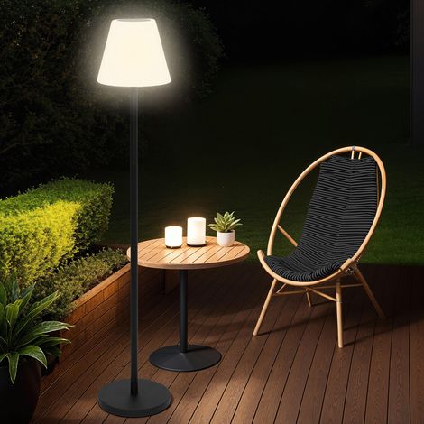 Lámpara de pie solar de exterior con LED, altura 150 cm
