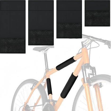 Protection Cadre Velo Carbone,Protection Contre Les Rayures pour Vélo,Accessoires de Vélo,Convient aux VTT Para la Protección Del Transporte,Disponible en 4 Tailles Différentes(S+M+L+XL) (1/5)