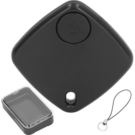 Tracker Bluetooth Anti-Perte IP67 - Chercheur de Clés Noir Portable Intelligent Localisateur d'Objets