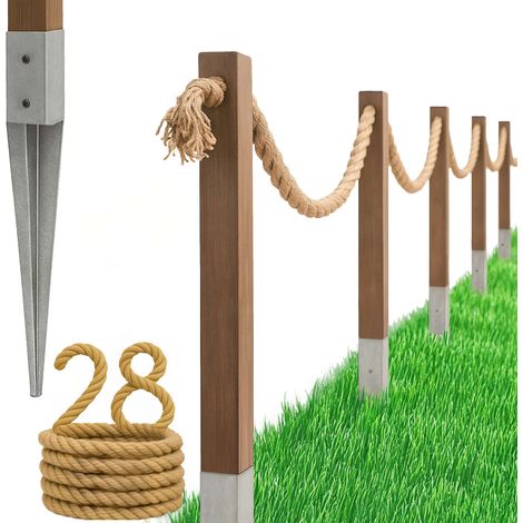 Cloture Bogateco Corde de Jute 28 m avec Kit de Montage Inclus (1/5)
