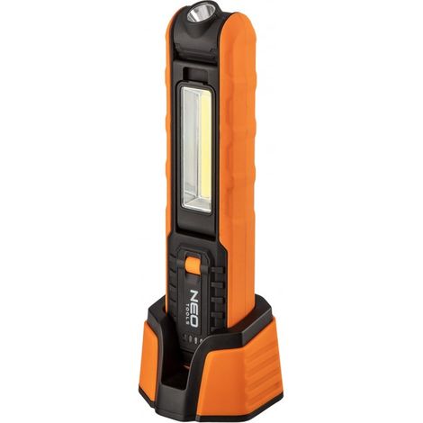 Lámpara de taller recargable COB de 500 lm + base + cargador (1/5)