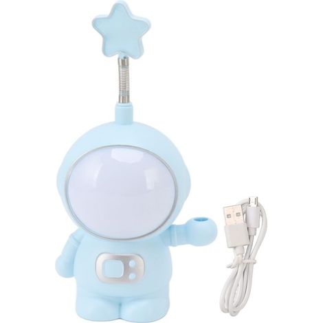 Night light astronaute 3W 5V, LED lamp, charger USB, size-crayon, decoration of the home, blue (1/5)