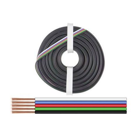 Donau-electronics 519-010 cavo elettrico 10 metri 5 conduttori