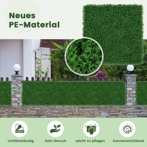 12 stk pflanzenwand 505 x 505 cm kunstliche mooswand miteinander verbindbar dunkelgrun