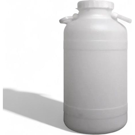 Fusto in polietilene per alimenti con maniglia lt 10 senza rubinetto bocca larga diametro 11 cm misure 22x40,7 cm (1/2)