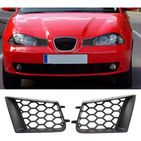 Satz mit 2 Frontstoßstangengrills, Autogrills, obere linke und rechte glänzend schwarze Ersatzgrills für Seat Ibiza Cordoba 6l 2002-2009 (1/5)