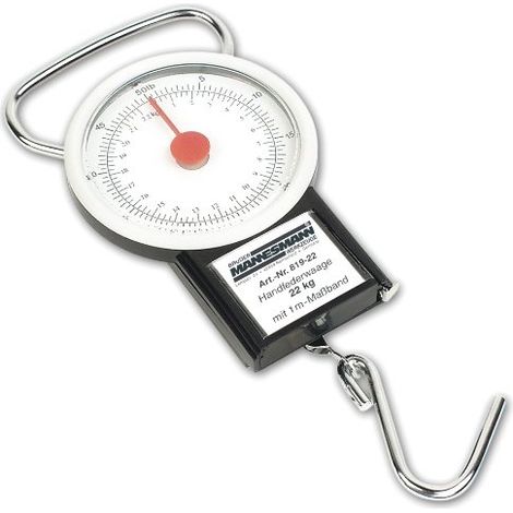 Mannesmann 819-22 - Bilancia a molla fino a 22 kg, con metro a nastro