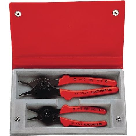 Pince frontale pour circlips avec serrage intérieur ou extérieur, réversible Set, 2 pcs. (1/2)
