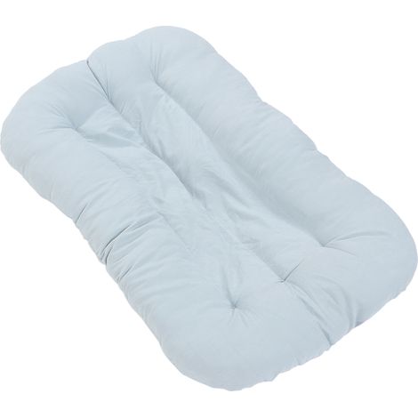 Transat bébé en forme d'utérus biomimétique, amovible et lavable, en coton doux, bleu (1/5)