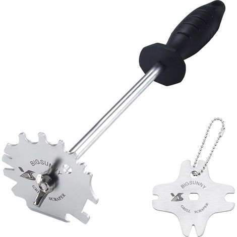 Grattoir en Acier Inoxydable pour Grille et Plaque de Cuisson 30 CM Scraper (1/5)